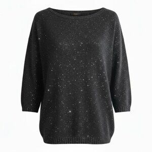 Preowned black sparkle sweater by DKNY , size small